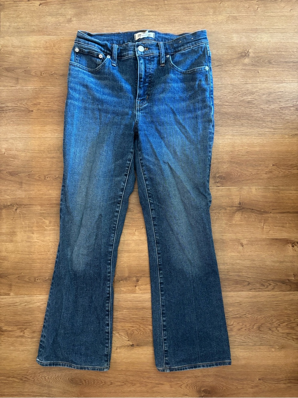 Madewell Women's Dark Blue Flare Jeans